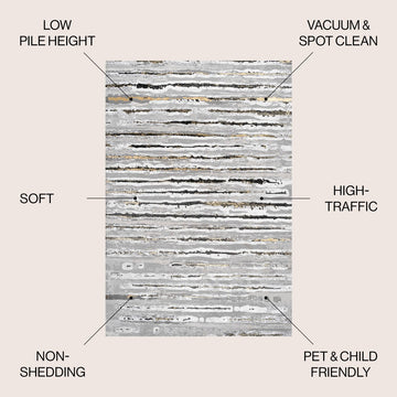 Batten Modern Stripe Area Rug